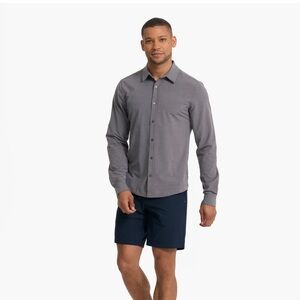 Vuori L/S Button Down Vintage Charcoal